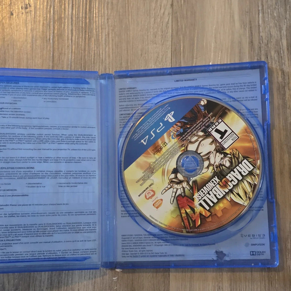 DragonBall Xenoverse XV Sony PlayStation 4 PS4 Game Good condition